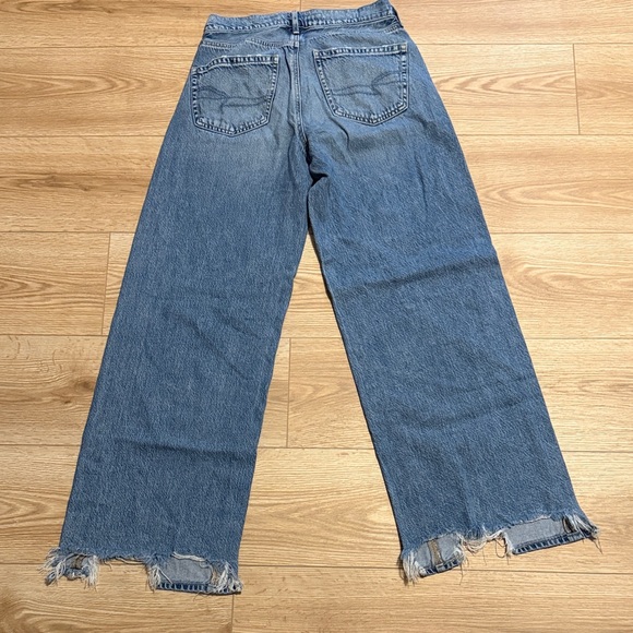 American Eagle Outfitters Light Blue Super High Waist Wide Leg - Picture 5 of 9